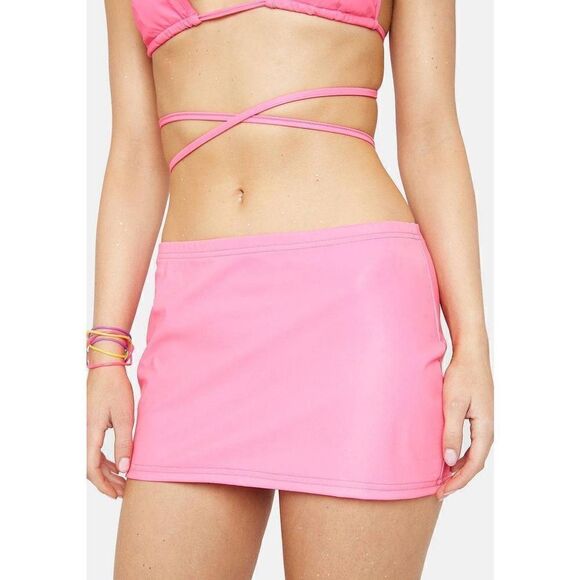 Dolls Kill Club Exx Sweet Freak of Nature Reflective Skirt - Picture 6 of 7